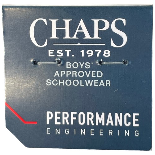 NEW! CHAPS Performance Engineering School Shorts Boys 18 Navy Blue Flat Front - Picture 7 of 12