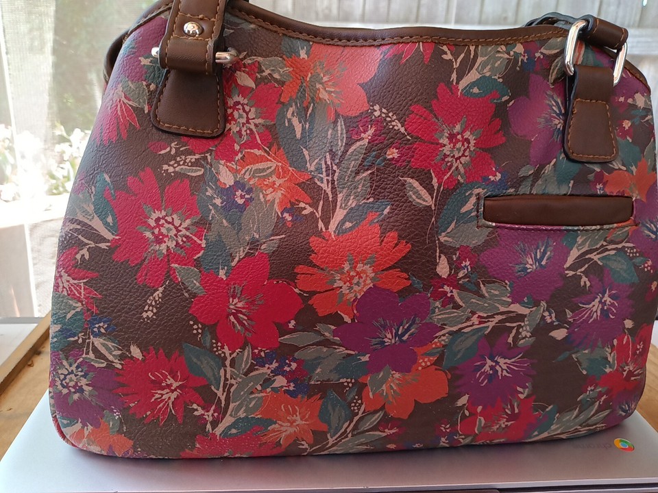 Rosetti Multicolor Floral Double Strap Women Handbag RN# 73277 Plenty ...