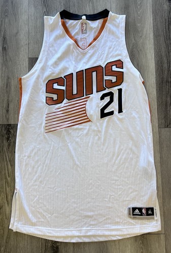 Authentic Phoenix Suns Jersey Alex Len Size XL Pro Cut White Rev 30 Mesh