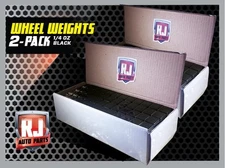 2  Boxes Black Wheel Weights 1/4 oz Stick On Adhesive Tape 312 oz 1248 Pieces