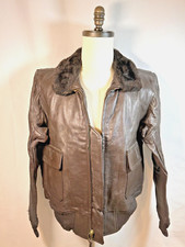ORIGINAL VINTAGE 1970  S USN G-1 FLIGHT JACKET - VIETNAM WAR ERA - SIZE 44