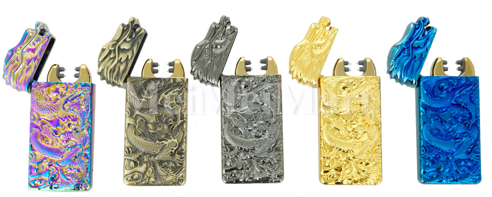 Dragon Shake Electronic Pulse Dual Arc Plasma Lighter with USB Rechargeable GM