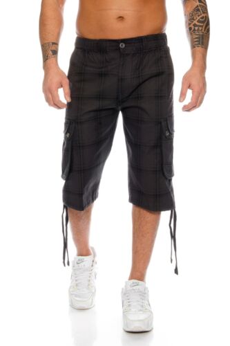 Herren 3/4 Bermuda Cargo Capri-Hose kurze Hose knielang Herren-Shorts Gr M-6XL - Bild 9 von 41