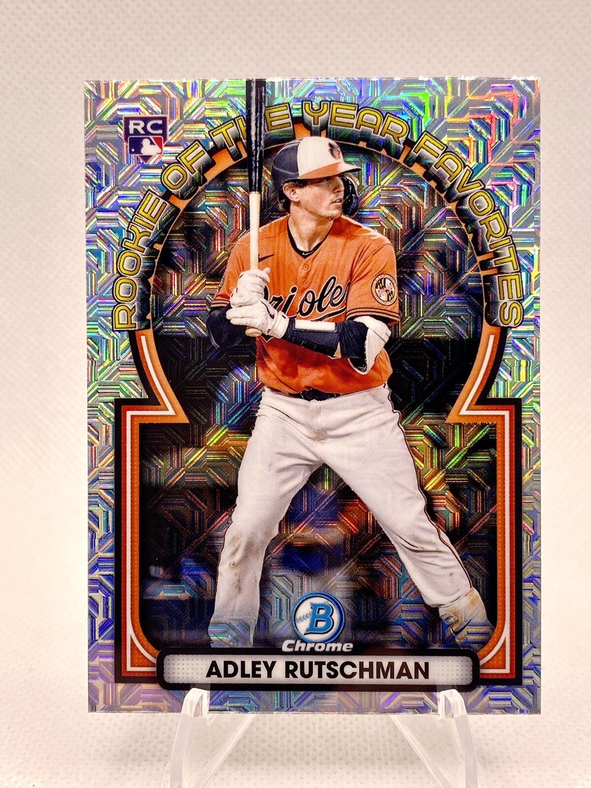 Adley Rutschman 2023 Bowman Chrome Rookie Of The Year Favorites Mojo #ROYF-4