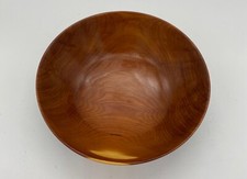 Handmade Stunning Wooden Cherry Hand Turned Decorative Bowl 8 In. X 2 In.