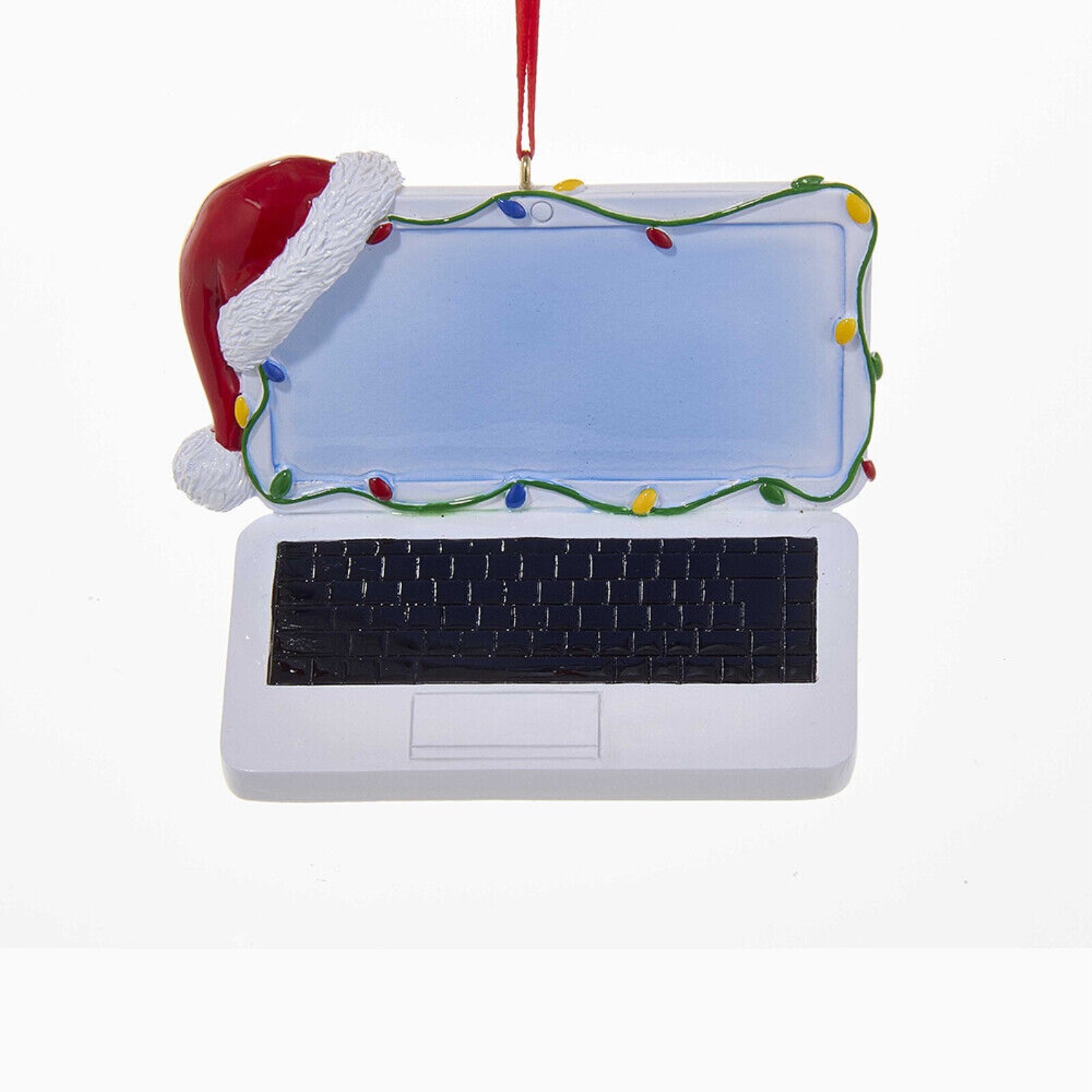 Festive Santa Hat Laptop Christmas Tree Ornament W8271 New-image