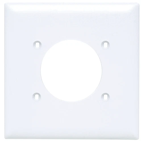 Legrand-Pass & Seymour TP703-W Receptacle Wallplate, 2 Gang, White