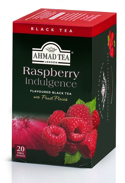 Ahmad Tea Raspberry Indulgence Aus 20 Schwarzer Tee Beutel á 2 Gramm Chai-image