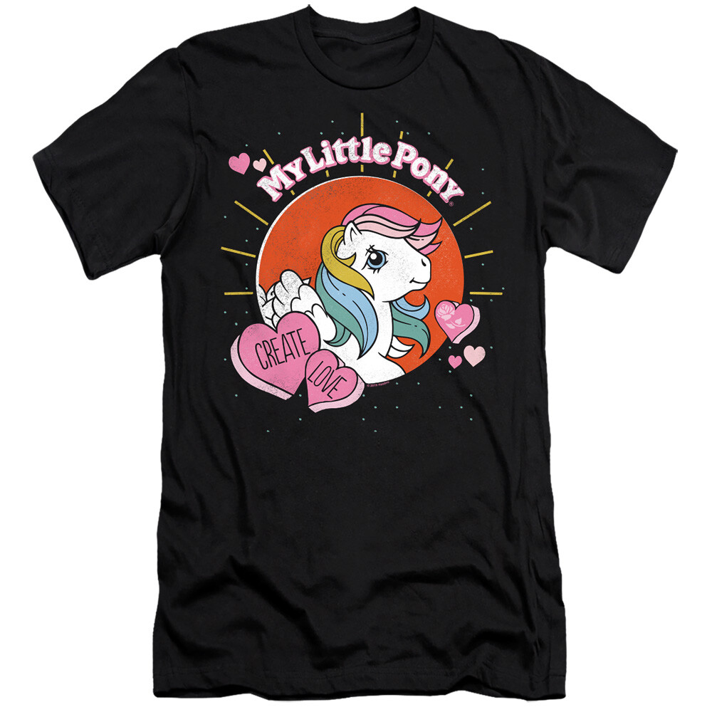 T shirt My Little Pony slim fit crea amore maglietta nera