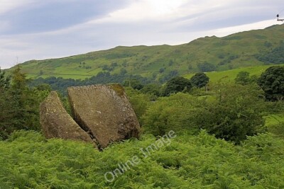 Photo 6x4 Split Boulder Green Quarter Off Low Lane. c2010