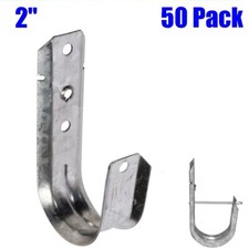 50 Pcs 2" J Hook Heavy Duty Wall Mounting Network Cable Cord Wire Management