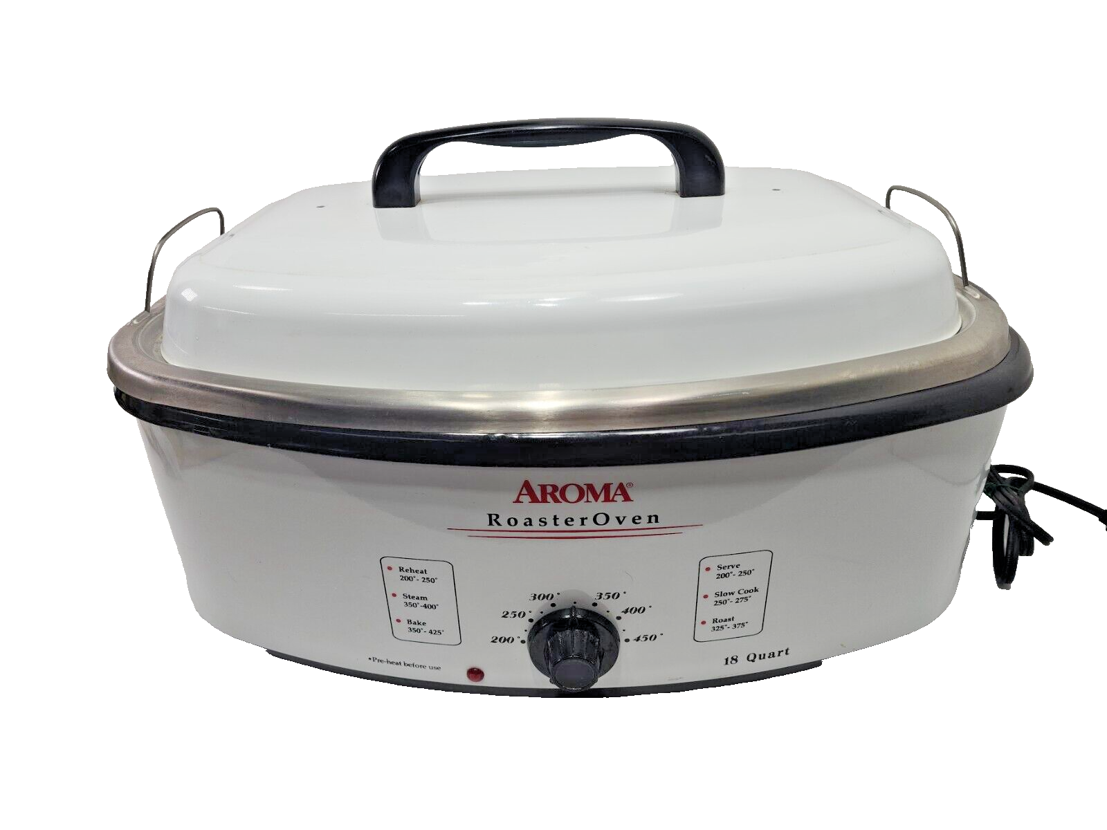 Aroma 18 Qt. Professional Roaster Oven Buffet Server Slow Cooker eBay