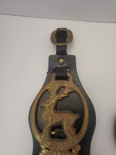 Lot of 8 Vintage Horse Brass Medallions With Holders King George Chester City & - Picture 2 of 21