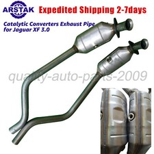 C2Z22930 C2Z22929 Pair Catalytic Converters Exhaust Pipe for Jaguar XF 3.0L