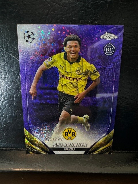 Paris Brunner RC 2023-24 Topps Chrome UEFA Purple Diamond Refractor /299