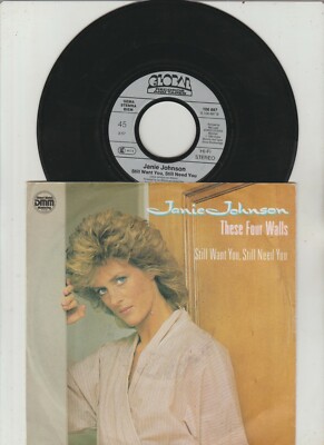 7'' Janie Johnson/These Four Walls (D) Ariola 1984