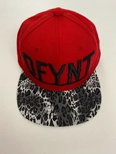 DFYNT Red Adjustable Snapback Hat One Size 