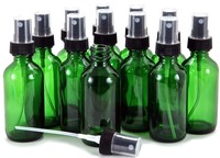 Vivaplex 12 Green 2 Oz Glass Bottles With Black Fine Mist Sprayers on sale Vivaplex 12 Green 2 Oz Glass Bottles With Black Fine Mist Sprayers on sale
