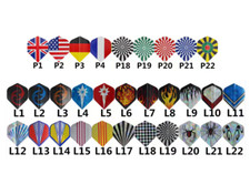 3 Dart Flights = 1 Satz Set GLANCE Top Sortim...