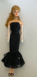Vintage 1993 Barbie Doll 1968 Replica Original Black Dress | eBay