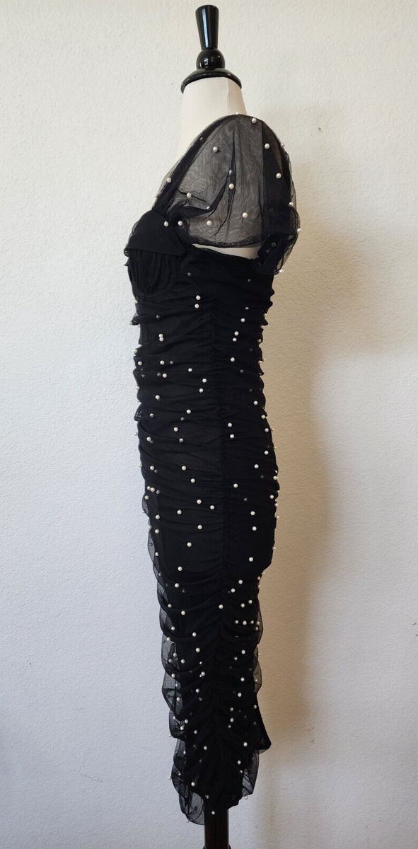 Anthropologie Midi Dress New Size Small Black Mesh Pearl Sexy Date Classy Sheer | eBay Anthropologie Midi Dress New Size Small Black Mesh Pearl Sexy Date Classy Sheer | eBay