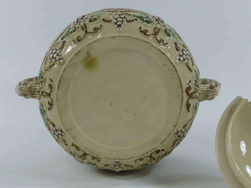 Gerz Westerwald Vintage Bowle Art Déco Bowletopf Burgansichten Reliefdekor - Picture 11 of 12