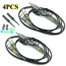 4x 100MHz Oscilloscope Scope analyzer Clip Probe test leads kit for HP Tektronix