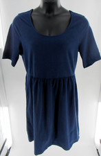 Old Navy Women's Navy Blue Solid Skater Knee Length Dress Size XL EUC