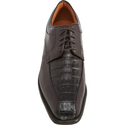 【新品】18万円　フランス　GABRIEL　牛革　イタリアンオイルレザー　JK New Mens Justin Square-Toe Golf Shoes Caiman Exotic Leather