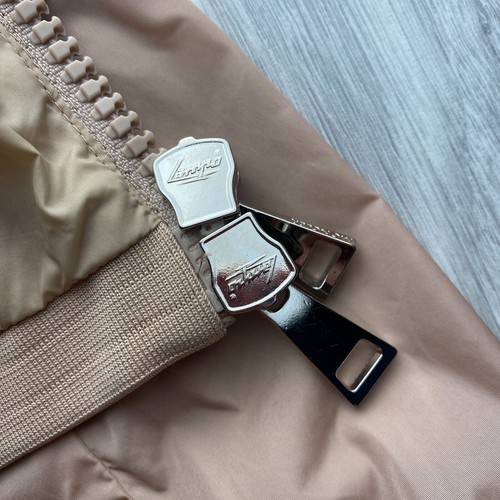 Moncler DEDONETTE Mujeres Beige Chaqueta Ligera Bombardero Talla 2 S-M - Imagen 10 de 12