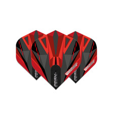Winmau Prism Delta Standard Dart Flight - Black Red
