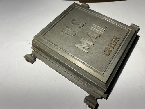 VINTAGE CUTLER MAILING SYSTEM - MAIL CHUTE MAILING POCKET - U.S. MAIL - RARE - Picture 4 of 20