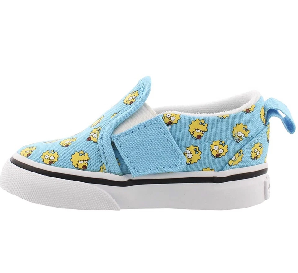 Chinelo infantil Vans x The Simpsons V Maggie azul tamanho 9,5T - Imagem 3 de 4