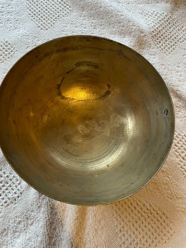 Vintage chinesische Messing 10 Zoll Schüssel - Bild 5 von 11
