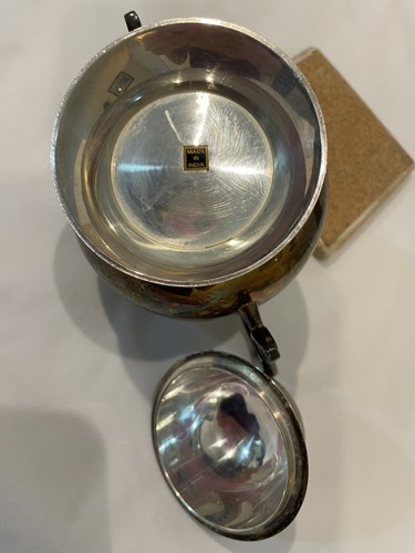 Antike internationale versilberte Zuckerdose mit Deckel 1403 Fuß 5 5/8" Indien - Bild 7 von 12