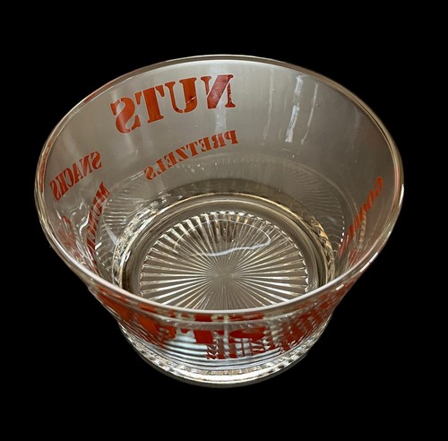 Vintage MCM Retro Clear Glass Snack Serving Bowl, Munchies, Candy, Nuts EUC - Picture 3 of 5