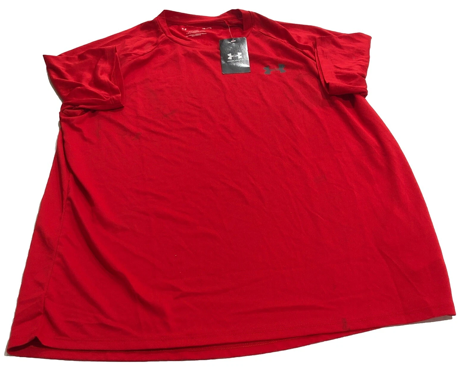 UA Men's Red Short Sleeve Tech 2.0 Tee Large