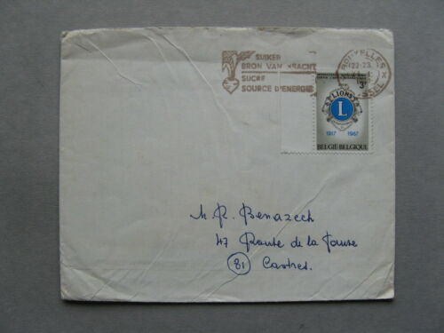 BELGIUM, cover 1967, slogan canc. sugar beet, agriculture food - Picture 1 of 1