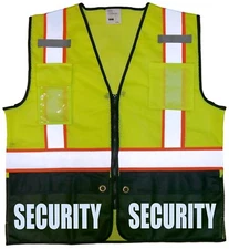 Security survivor vest, REFLECTIVE design, High Visibility vest.