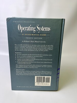 Operating Systems : A Systematic View by William S. Davis (1991 