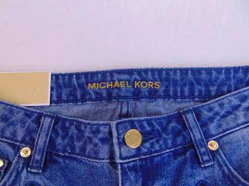 NWT MICHAEL KORS DILLON ANTIQUE WASH DENIM EMBROIDED FLORAL RELAXED FIT JEANS 6 - Picture 5 of 12