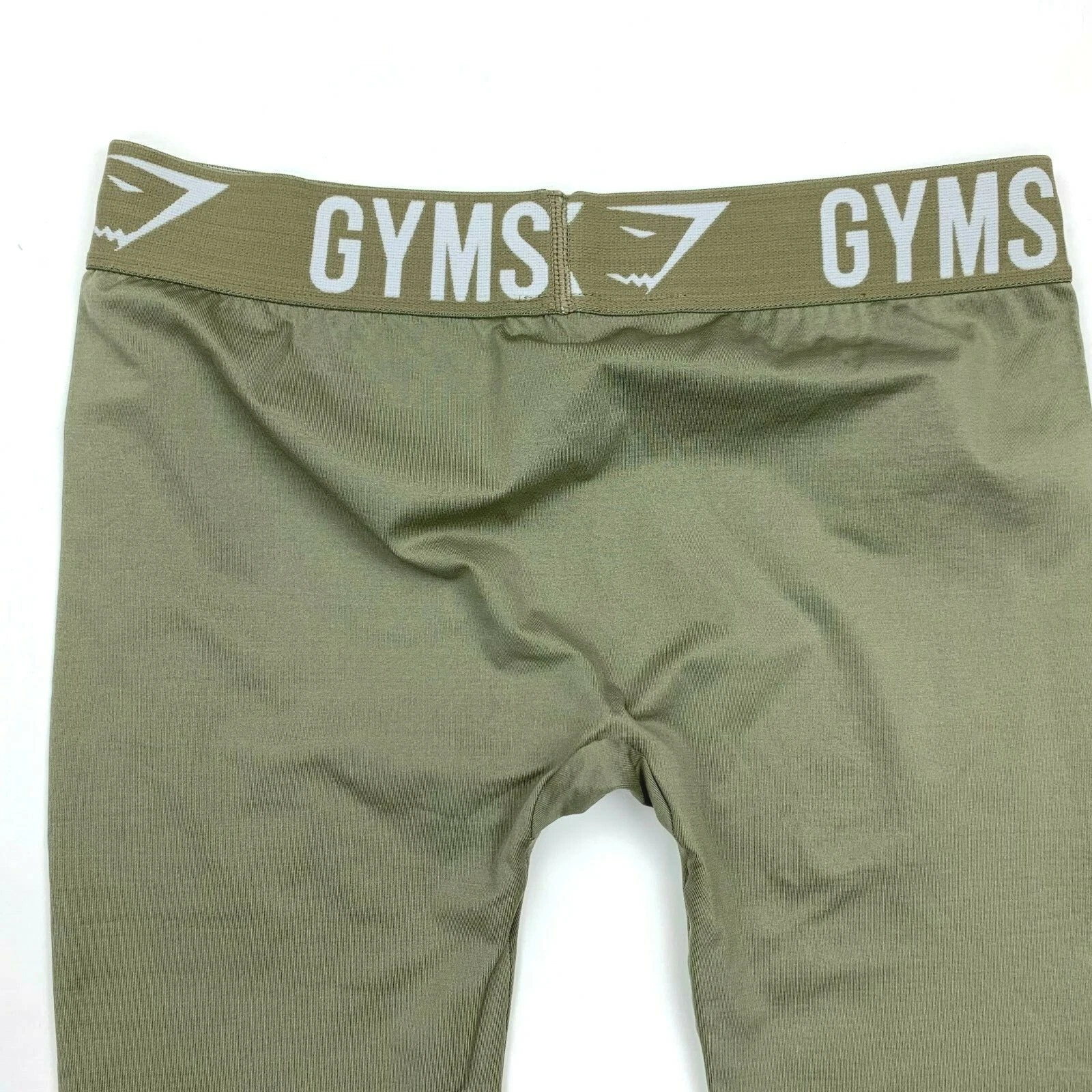 gymshark fit seamless cropped spell out elastic waist leggings