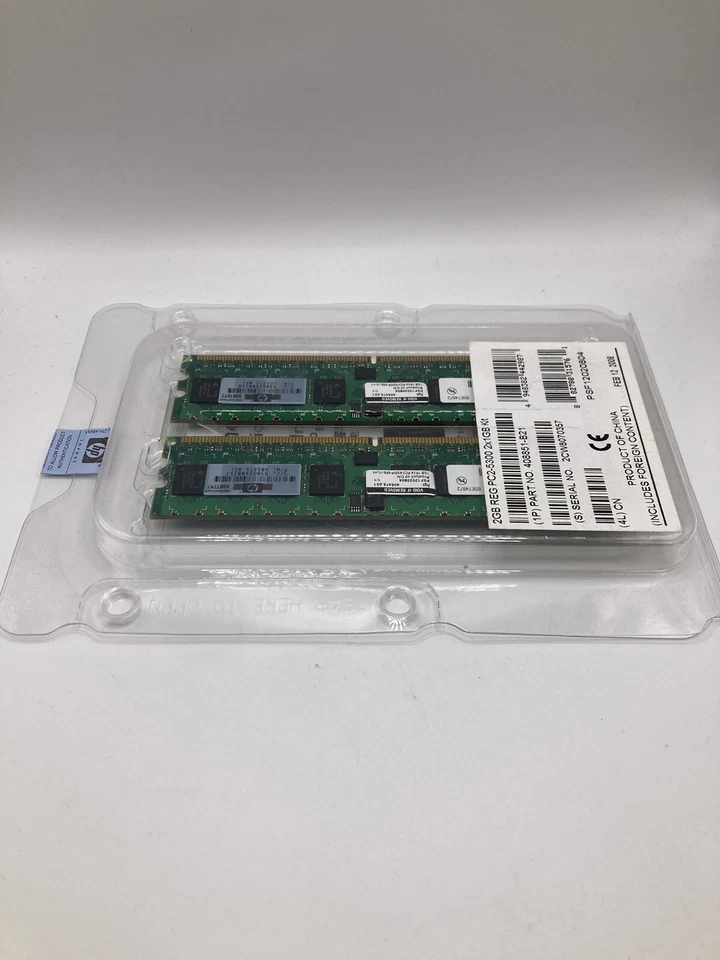 HP - 408851-B21 - GENUINE HP 2GB PC2-5300 - Scelle - Photo 4/4