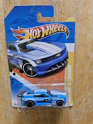 HOT WHEELS CUSTOM '11 CAMARO, BLUE; 2011 New Models Series 5/50