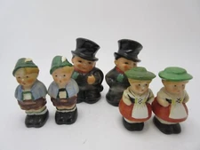 3 Old Vintage Hummel Goebel  Figurines Salt & Peppers Shakers