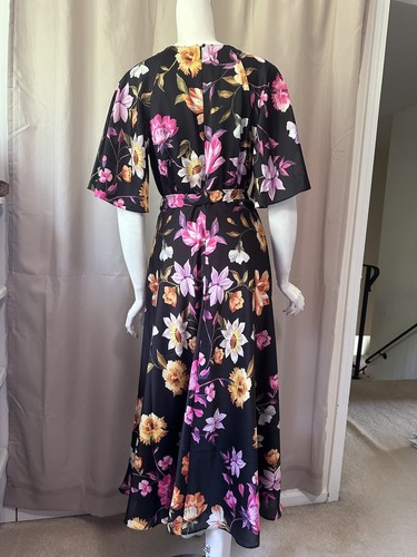 Nuevo Vestido Ted Baker London Estampado Floral Ruibarbo Té Talla 2 - Imagen 10 de 12