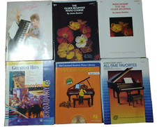 Adult Beginner Basic Piano Lot of 6 Hal Leonard Bastien Alfreds Method Sampler