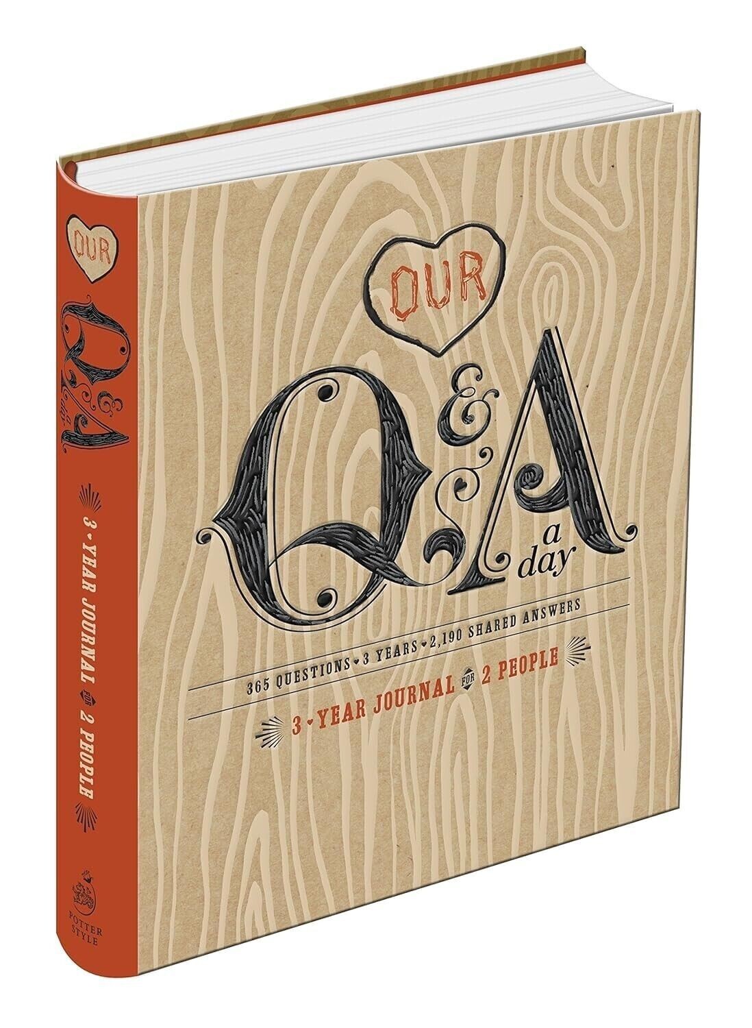 Our Q&A a Day 3-Year Journal for 2 People by Potter Style NEW