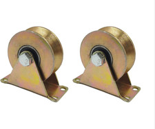 V-Type Groove Wheel, Heavy Duty Rigid Caster with Bracket, for Inverted Track, R