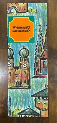 RARE Vintage Wienerwald Gastlichkeit Restaurant Bar Cocktail Lounge Menu